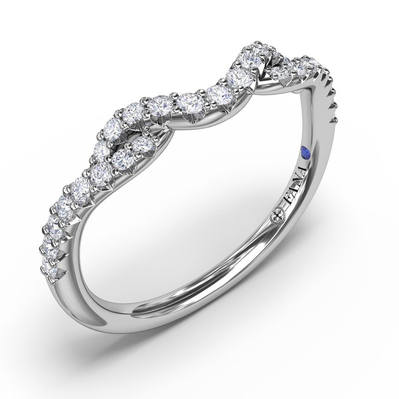 Curved Diamond Ring W7441 - TBird