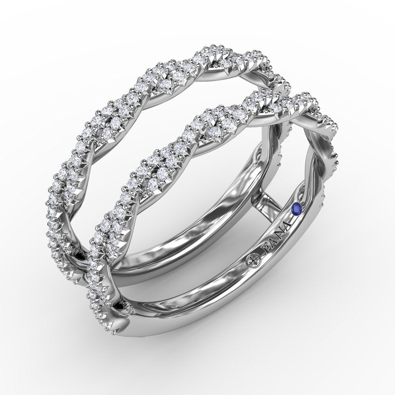 Tight Twist Diamond Insert Ring W8007 - TBird