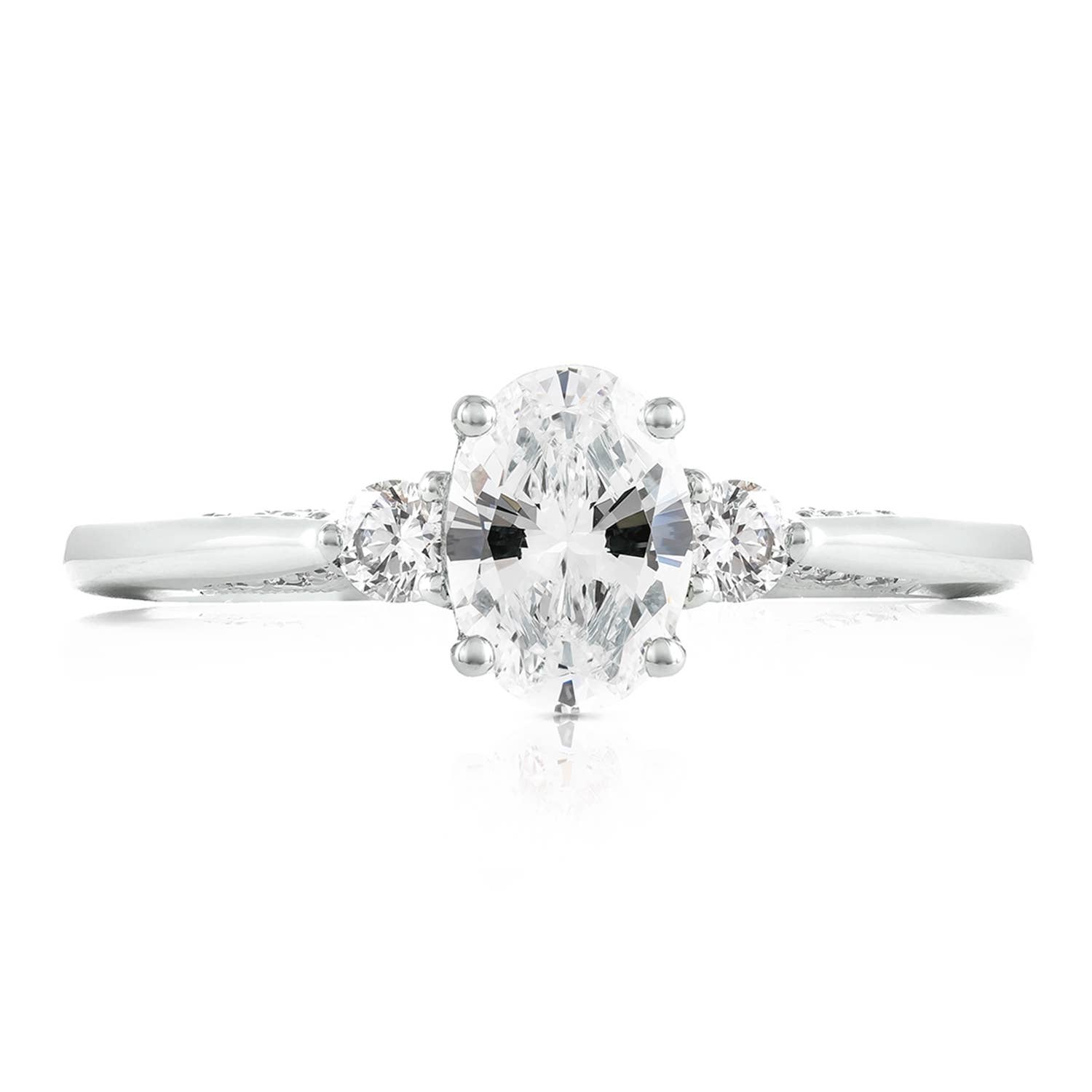 Simply TACORI | Oval 3-Stone Engagement Ring 2656OV7X5