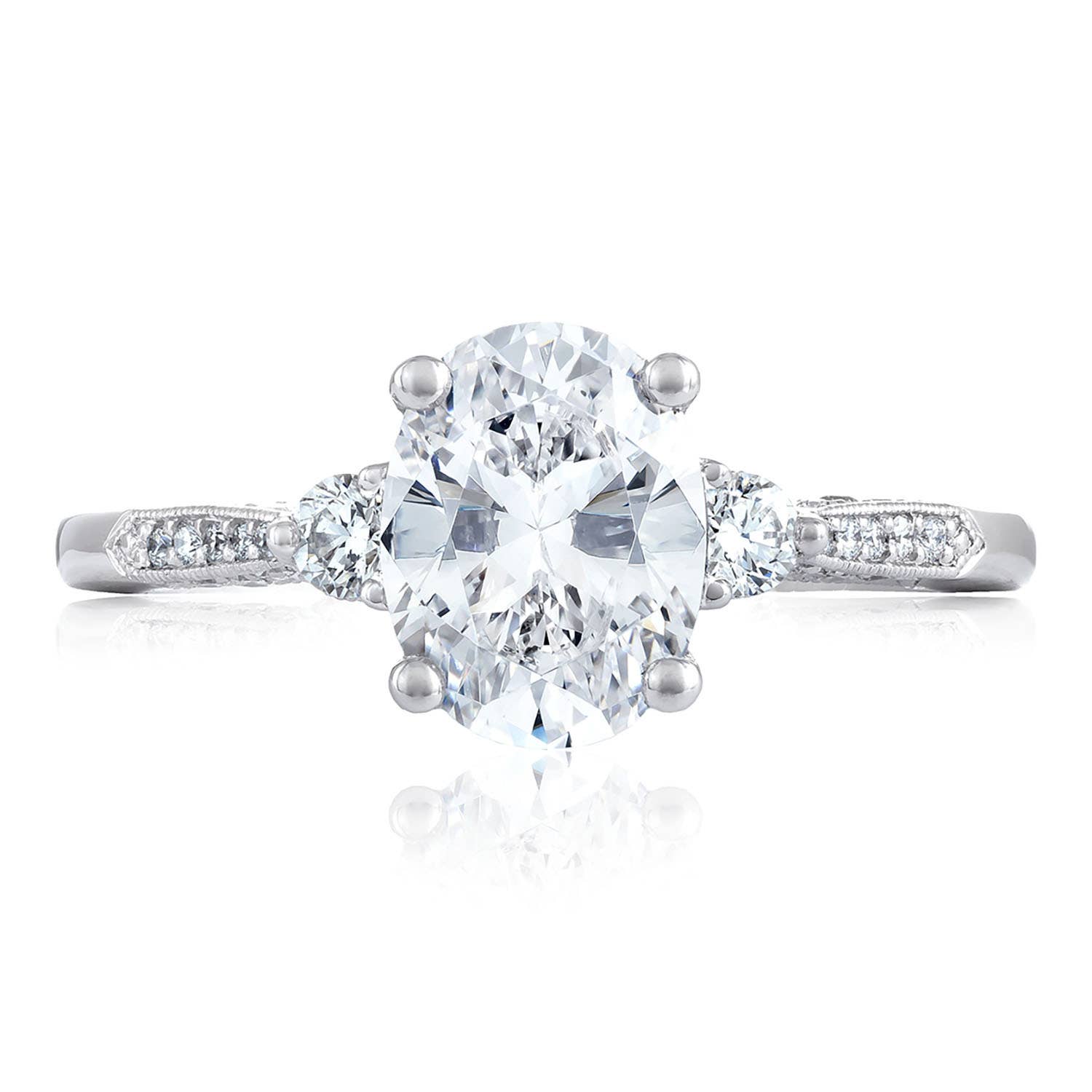 Simply TACORI | Oval 3-Stone Engagement Ring 2657OV85X65