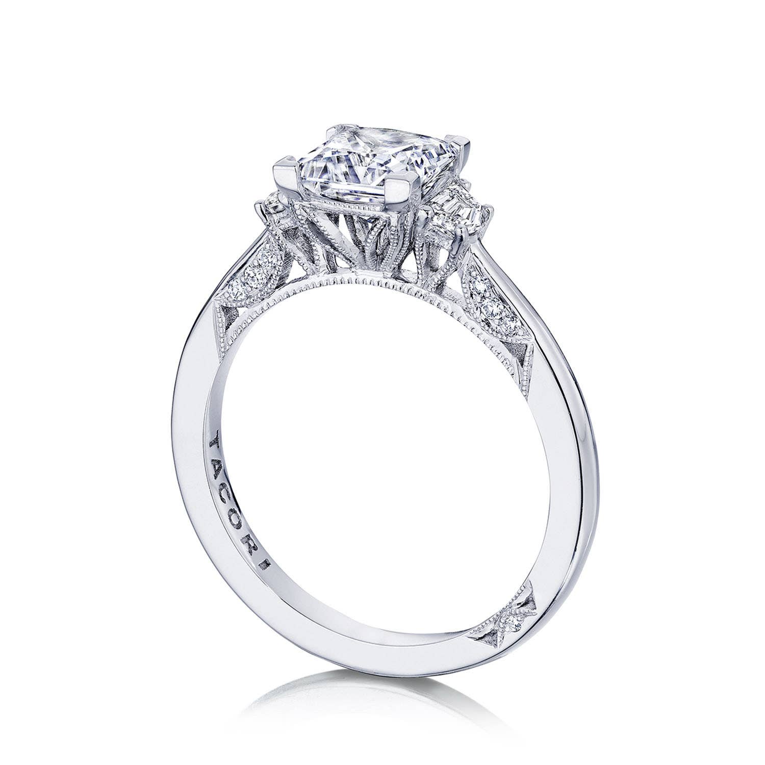 Simply TACORI | Princess 3-Stone Engagement Ring 2658PR6