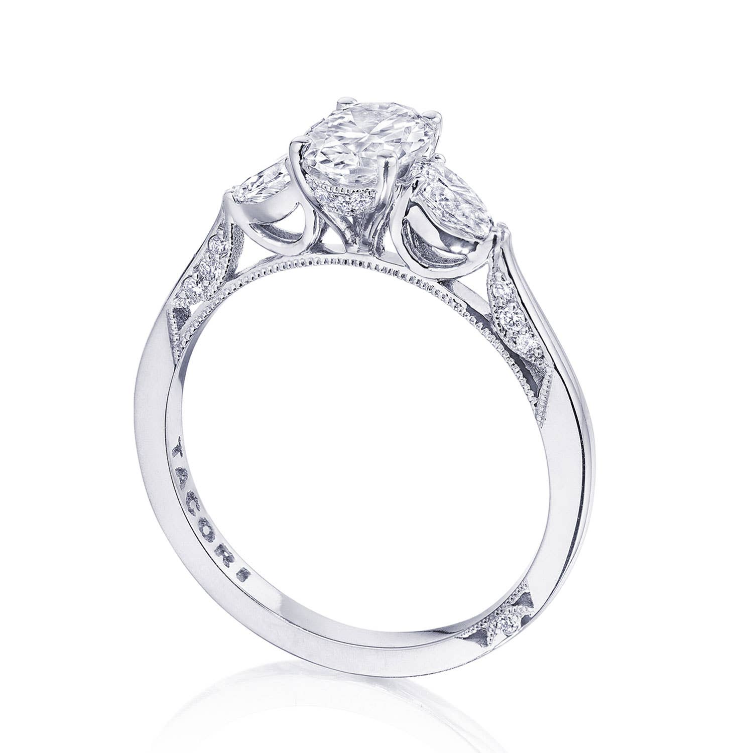 Simply TACORI | Oval 3-Stone Engagement Ring 2668OV7X5