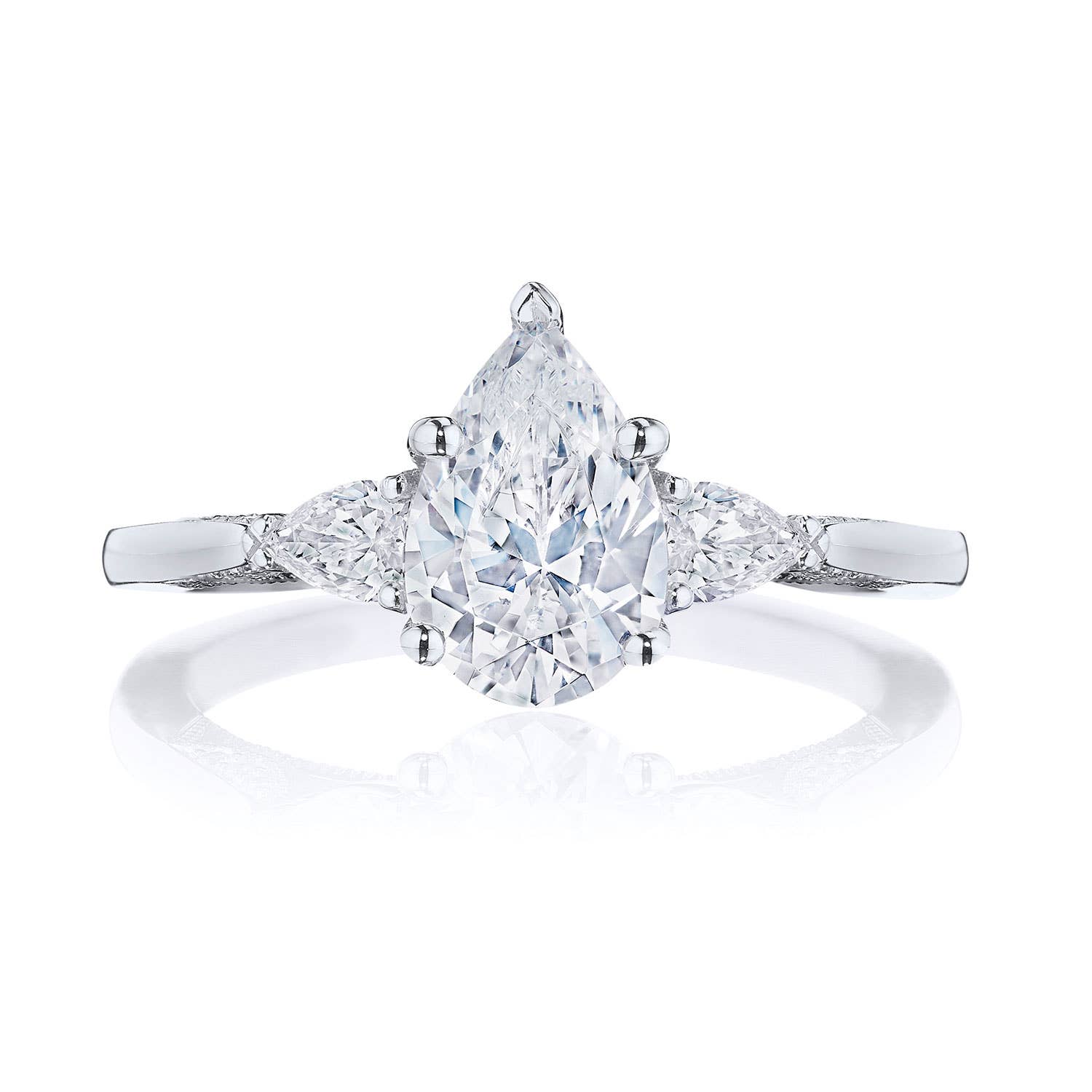 Simply TACORI | Pear 3-Stone Engagement Ring 2668PS9X6