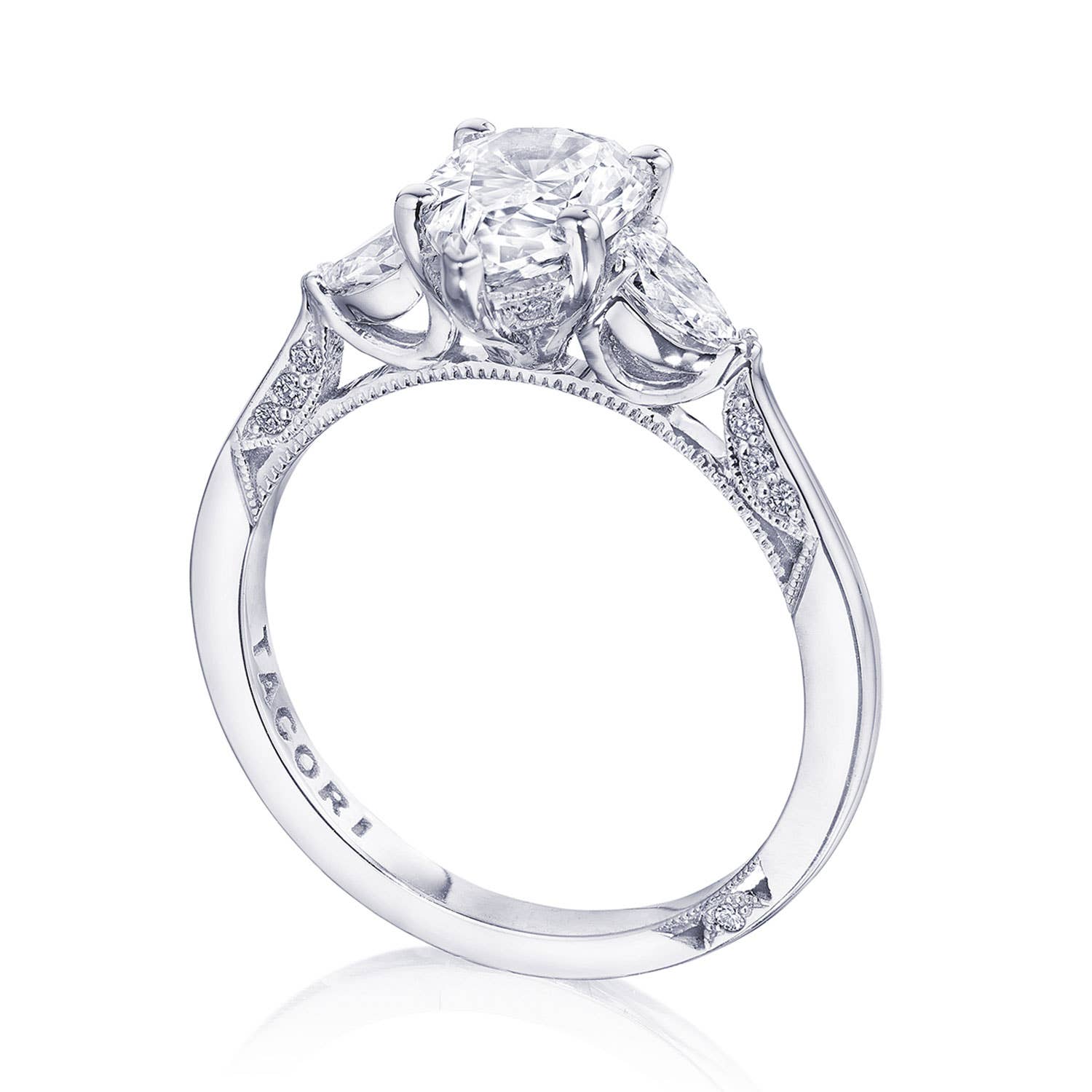 Simply TACORI | Pear 3-Stone Engagement Ring 2668PS9X6