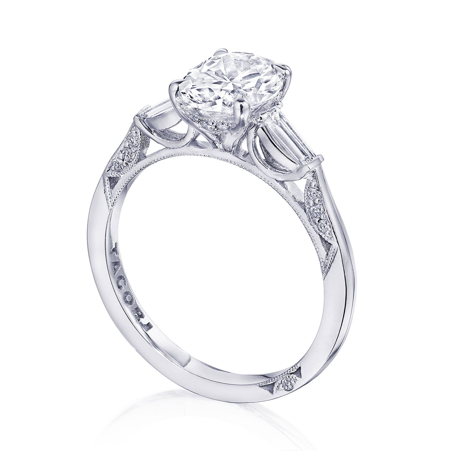 Simply TACORI | Oval 3-Stone Engagement Ring 2669OV85X65