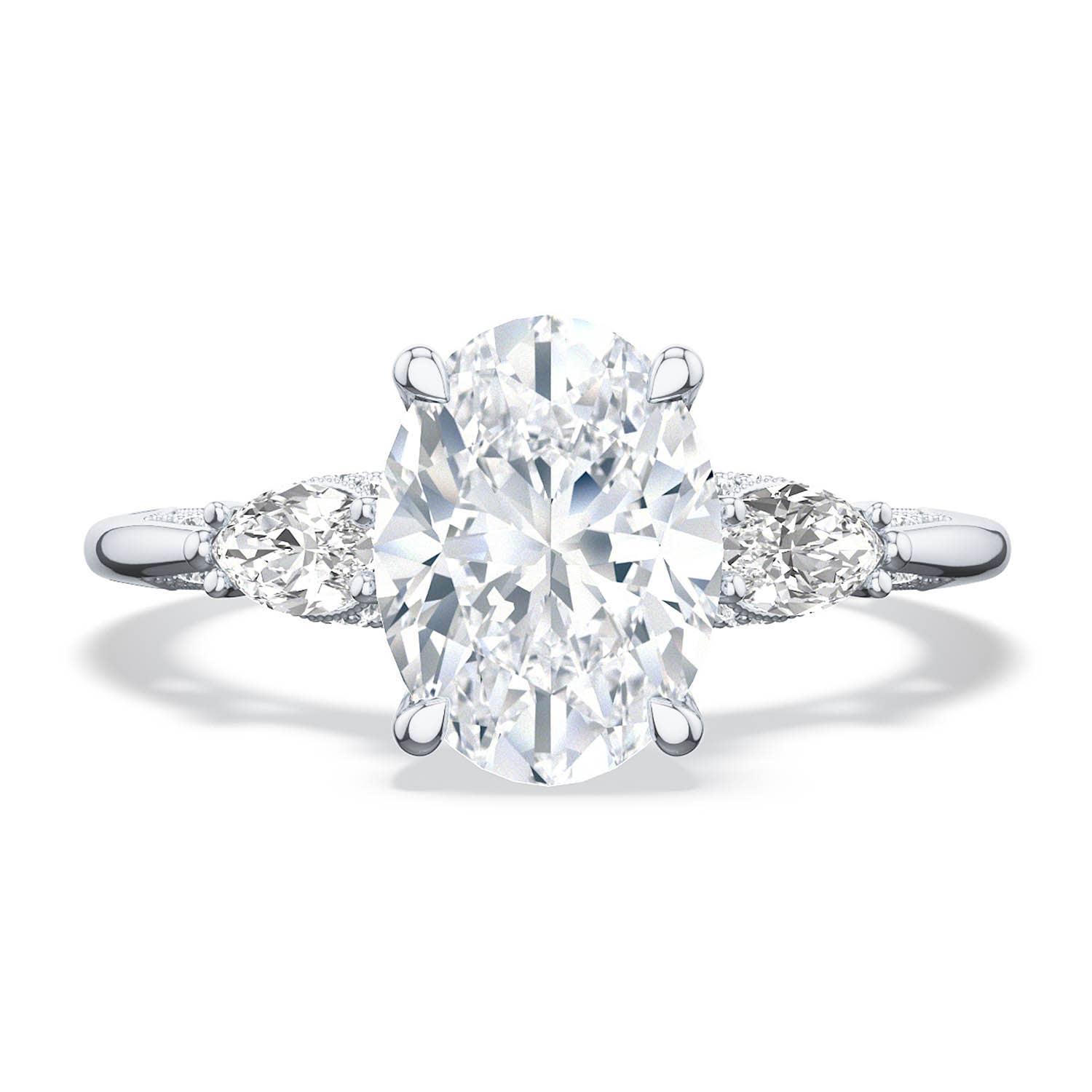 Simply TACORI | Oval 3-Stone Engagement Ring 2685ov85x65