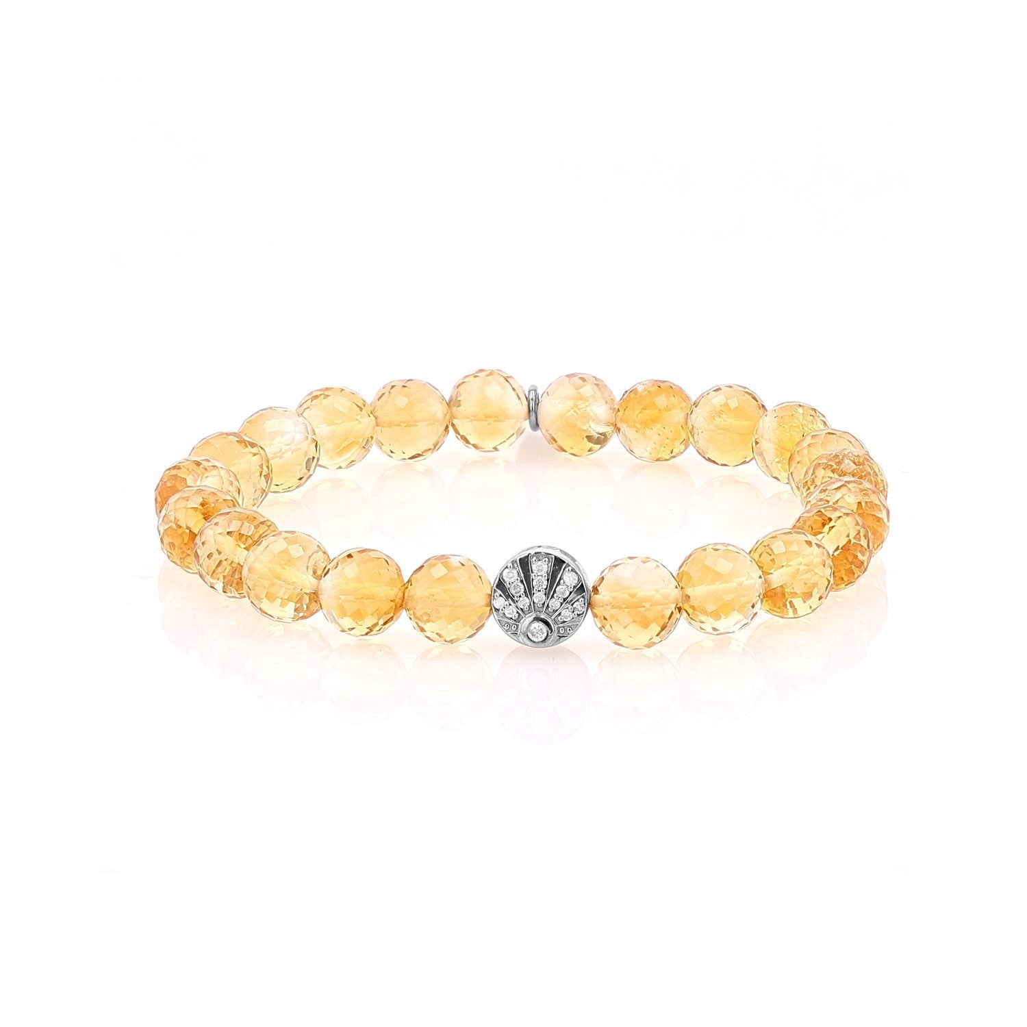 Cuties Icon Bracelet - Citrine with Pave Sunrise Bead : B0003755 - TBird