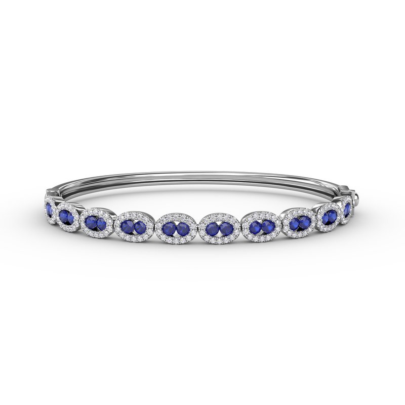 Whimsical Sapphire & Diamond Bangle BB1547S - TBird