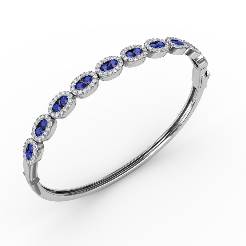 Whimsical Sapphire & Diamond Bangle BB1547S - TBird