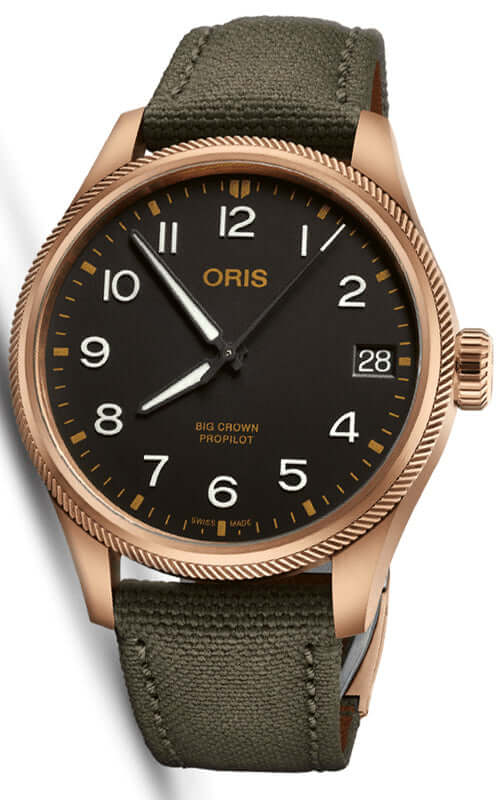 ORIS BIG CROWN PROPILOT BIG DATE BRONZE CASE 01 751 7761 3164-07 3 20 03BRLC