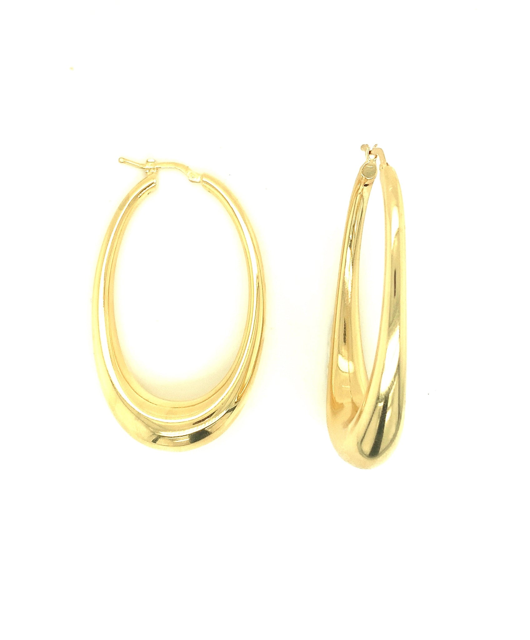 Elongated Oval Earrings 162-JSA