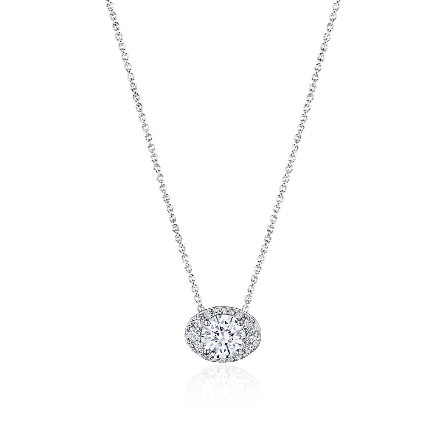 TACORI Bloom | 17" Horizontal Oval Bloom Diamond Necklace FP811HRDOV55