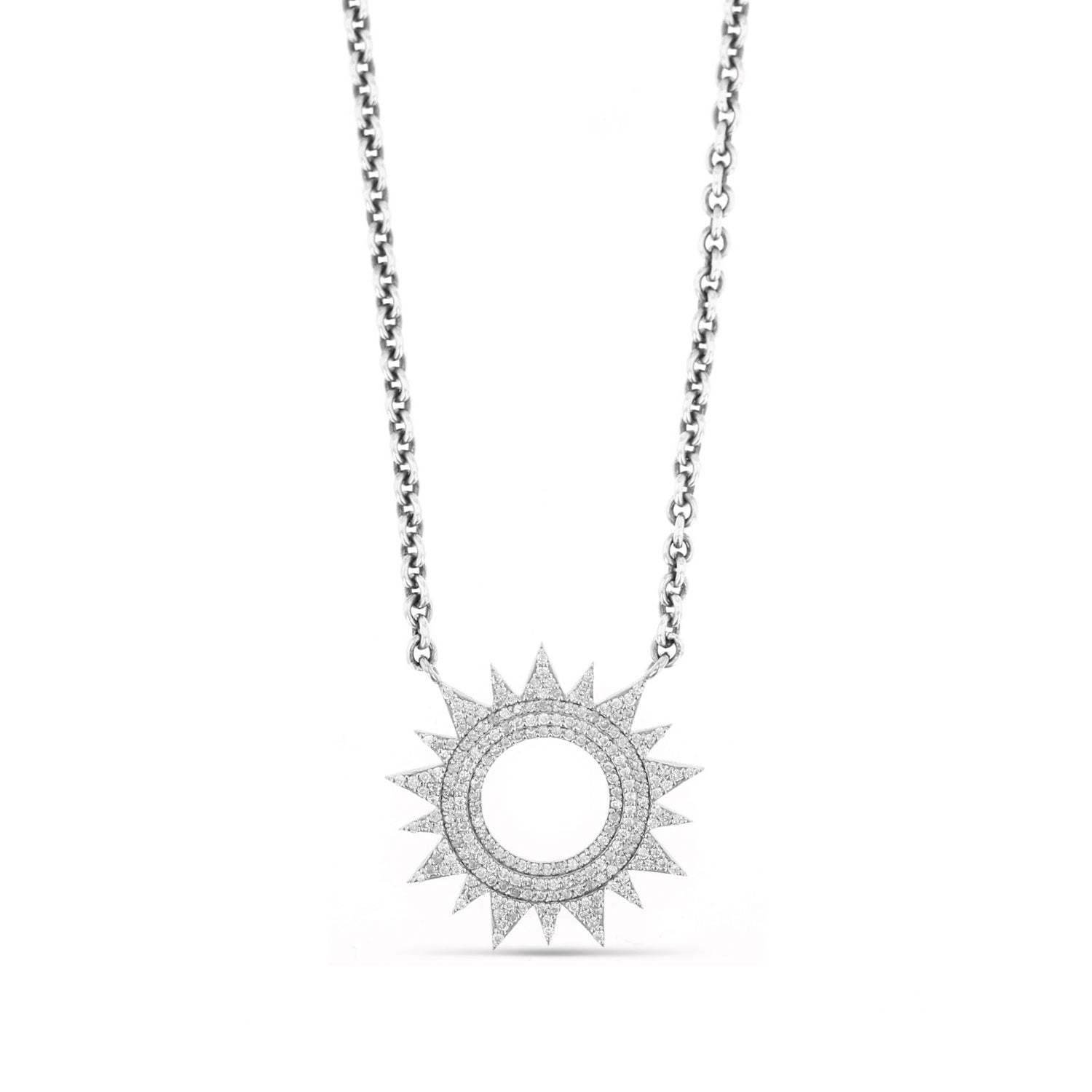 Diamond Sun Pendant Necklace N0003002 - TBird