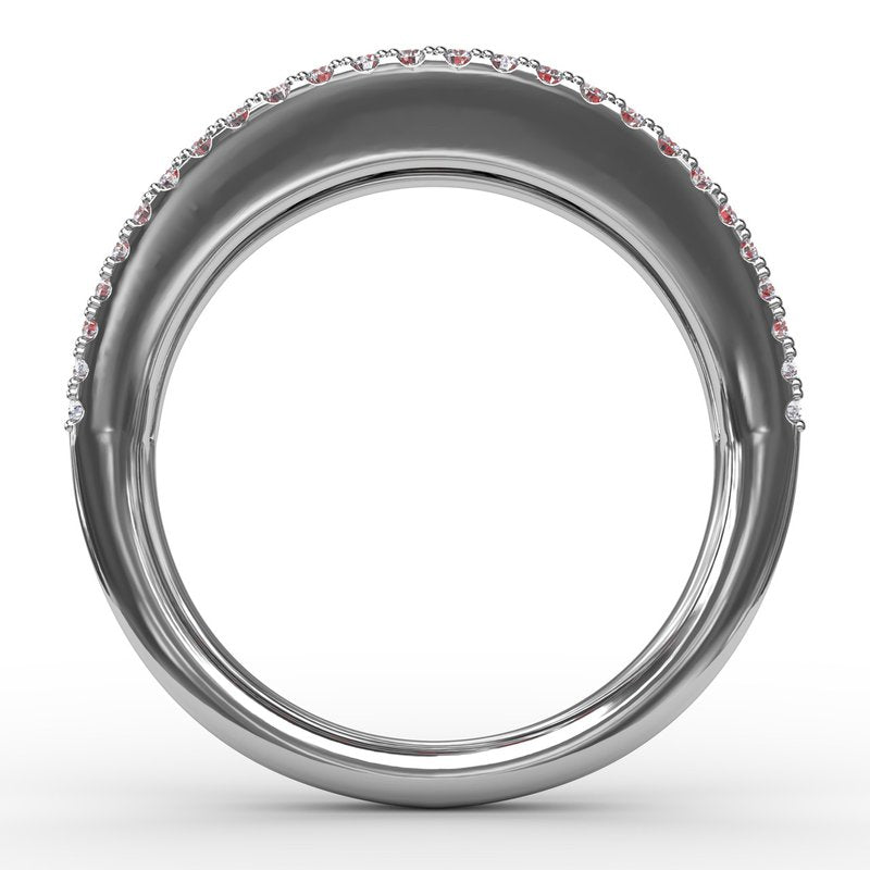 Walk This Way Ruby and Diamond Ring R1348R - TBird