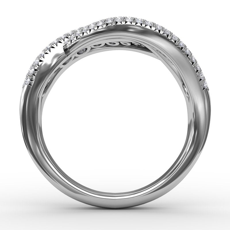 Intertwining Love Diamond Ring R1486 - TBird