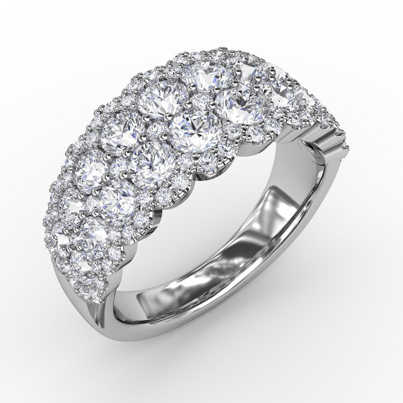 Get Sentimental Diamond Double Row Ring R1636 - TBird