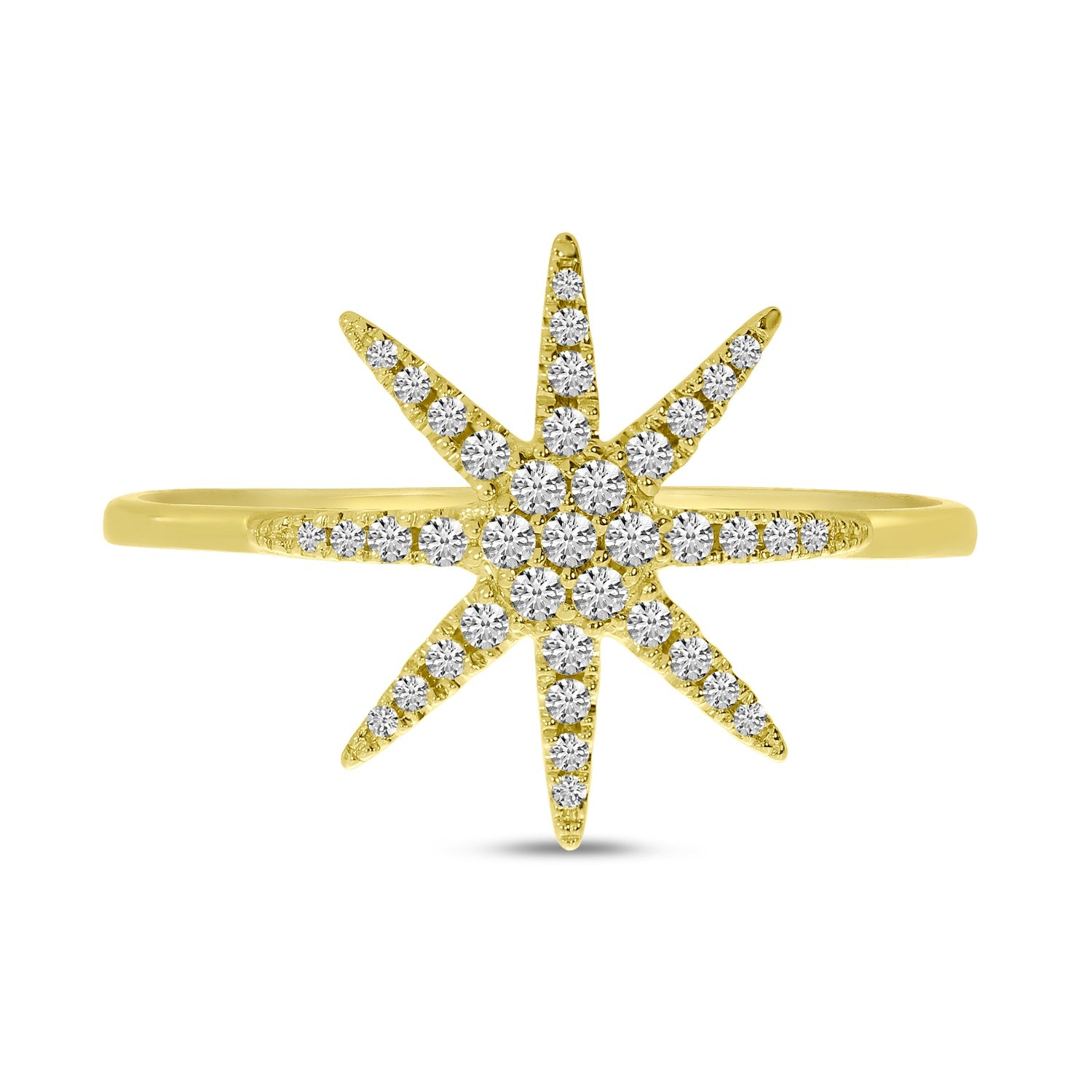 DIAMOND STARBURST RING RM10537