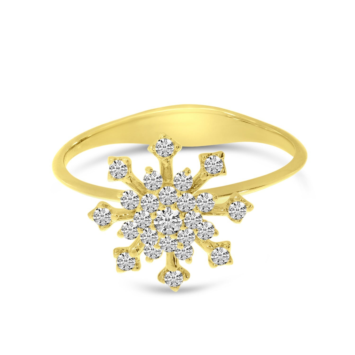 DIAMOND SNOWFLAKE RING RM10556